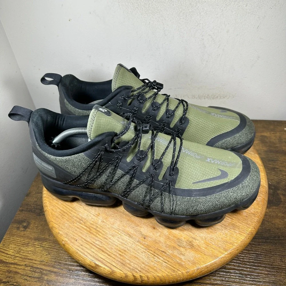 Nike Air VaporMax Run Utility Olive Flak Black AQ8810-201 Mens Size 14 Sneakers